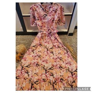 Maxi Dress with Detachable Belt